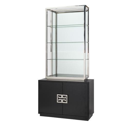 Nobu Black Ash Nickel Etagere