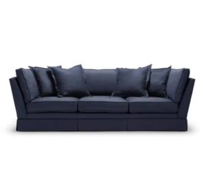 Finnigan Dark Blue Velvet Sofa