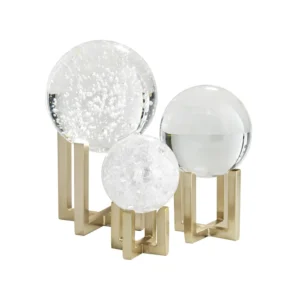 Orb Crystal Glass Object Set
