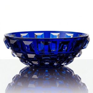 Galliano Blue Crystal Centrepiece Large Bowl