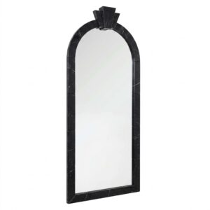 Arc De Triomphe Nero Marble Mirror with Sconce Light 195cm