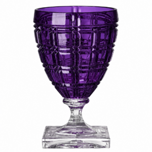 Maison Purple Cut Glass Hurricane