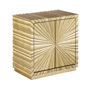 Starburst Brass Ash Cabinet