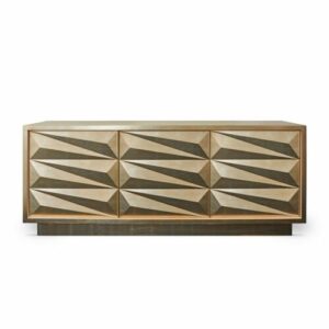 Karat Antique Brass Oak Buffet