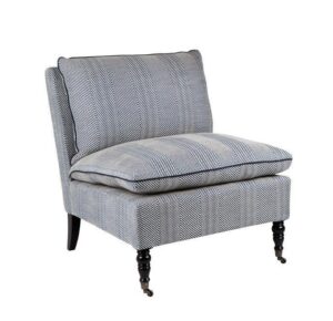 Candace Chevron Linen Chair