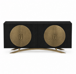 Geisha Black Ash Brass Buffet 193cm