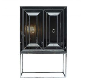 Visionaire Mirror Chrome Bar Cabinet