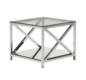 Trenton Chrome Sidetable 60cm