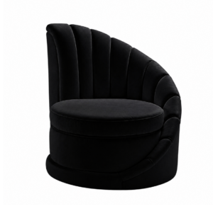 Mont Blanc Light Grey Velvet Right Chair