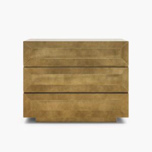 Navarro Antique Brass Bedside Table