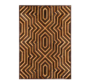 Trebuchet Tan Brown Cowhide Rug