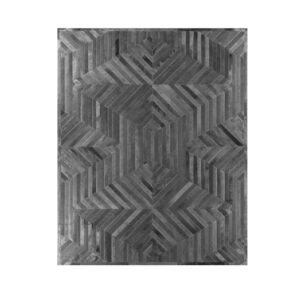 Trebuchet Charcoal Grey Cowhide Rug