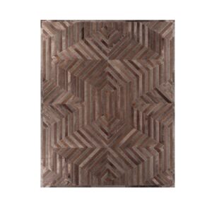 Trebuchet Brown Tan Cowhide Rug