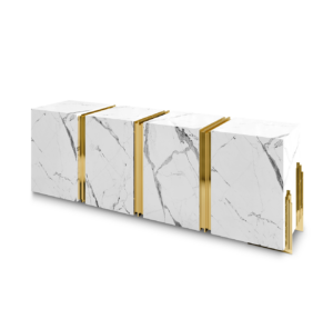 Empire Carrara Marble Brass Buffet
