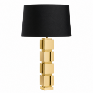 Mason Gunmetal Table Lamp with White Shade 85cm