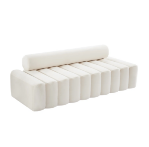Oroton White Velvet Bolster Large Daybed