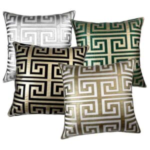 Legacy Black Velvet Gold Cushion