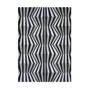 Palazzo Black White Cowhide Rug