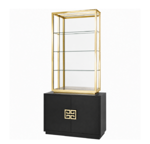 Nobu Black Ash Gold Etagere