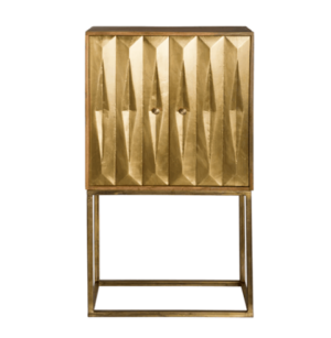 Avalon Antique Brass Bar Cabinet