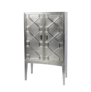 Benson Nickel Bar Cabinet