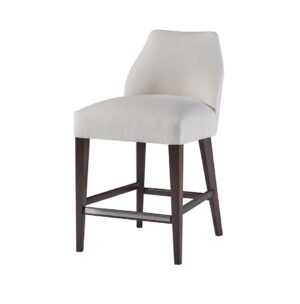 Riviera Linen Oak Counter Stool