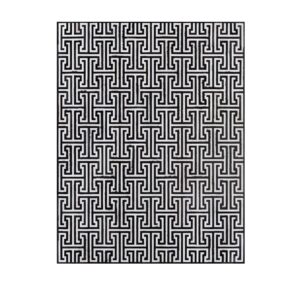 Eros Black White Cowhide Rug