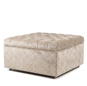 Sovereign Pearl Jacquard Ottoman