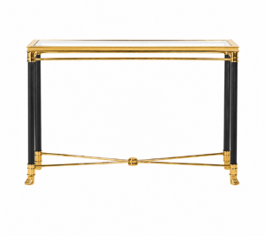 Van Cleef Brass Glass Console