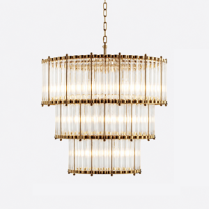 Missoni Crystal Brass Large Chandelier