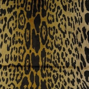 Leopard Caramel Jacquard Velvet