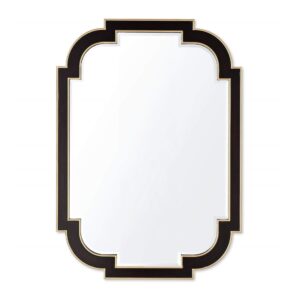 Giulietta Black Lacquer Brass Mirror 120cm