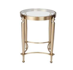 Jak Gold Glass Sidetable