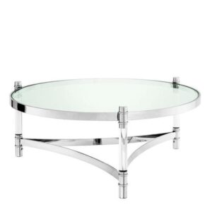 Trento Chrome Lucite Coffee Table