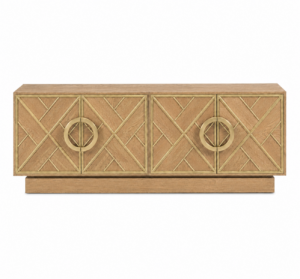 Amherst Natural Oak Brass Buffet