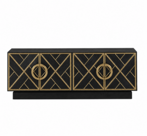 Amherst Black Oak Brass Buffet