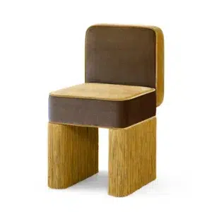 Milan Mocha Velvet Fringe Chair