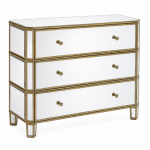 Regal Mirror Brass Dressing Cabinet