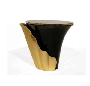Revere Brass Marble Sidetable