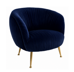 Taylor Grey Velvet Gold Chair
