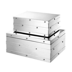 Rivet Nickel Storage Box Set