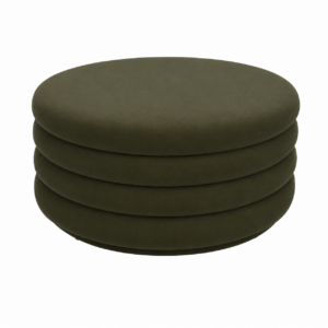 Soho Moss Velvet Ottoman