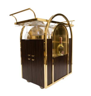 Verve Oak Brass Champagne Restaurant Trolley