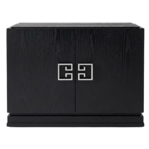 Artemis Black Oak Nickel Chrome Cabinet