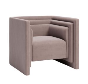 Studio Beige Velvet Armchair