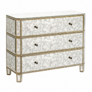Regal Antique Mirror Champagne Gold Bedside