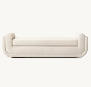 Pierson Cream Linen Bench