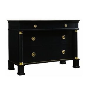 Turlington Black Ash Brass Dressing Cabinet