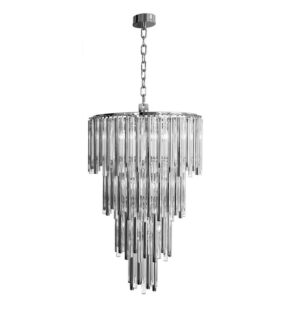 Landon Crystal Nickel Chandelier