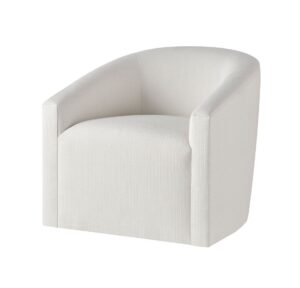 Riviera White Linen Armchair